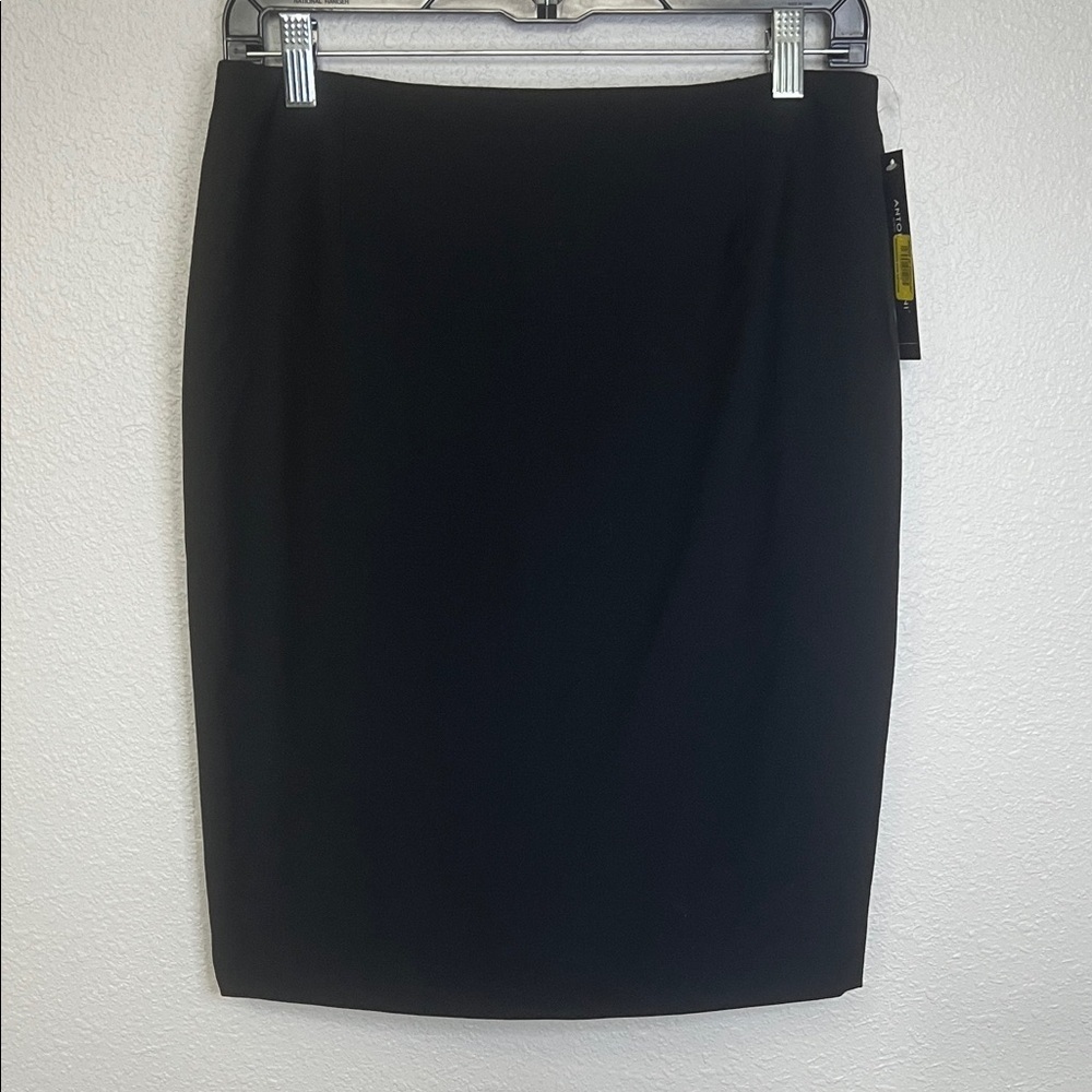Antonio Melani Suiting Wool Pencil Skirt Black Size 4 NWT